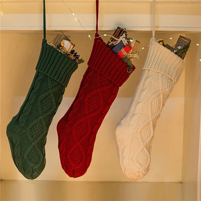 Cable Knit Christmas Stockings