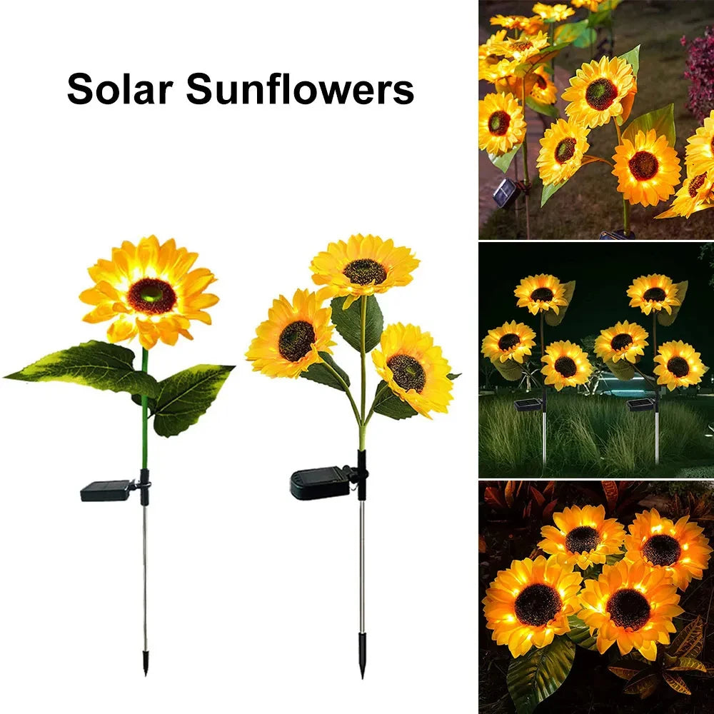 LED Solar Sunflower Lights