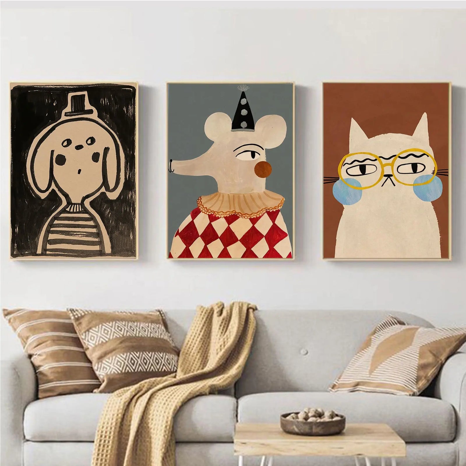 Vintage Cartoon Canvas Art