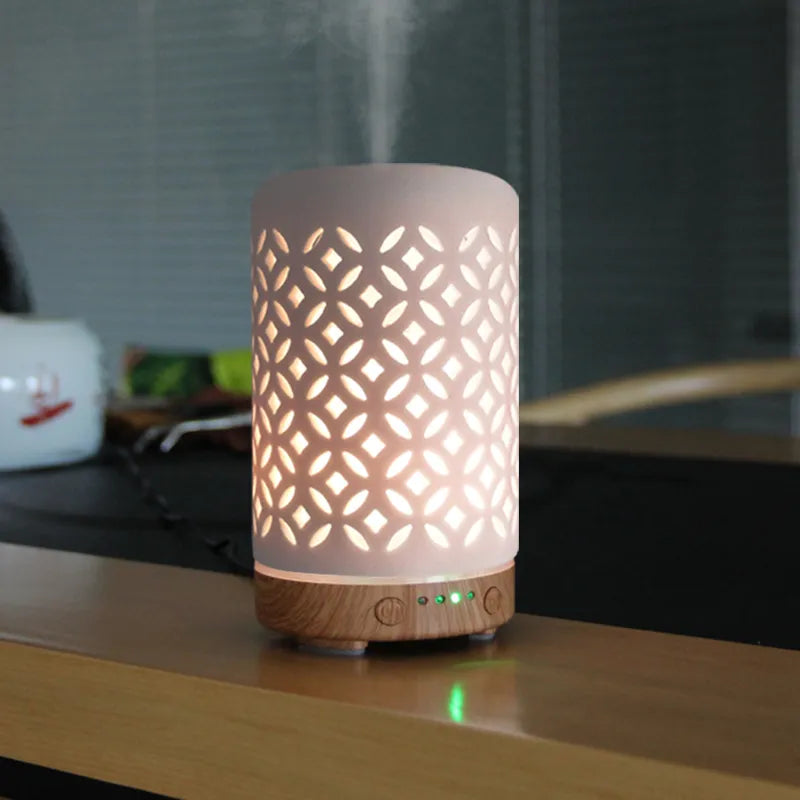 Ceramic Aroma Diffuser with LED Night Light