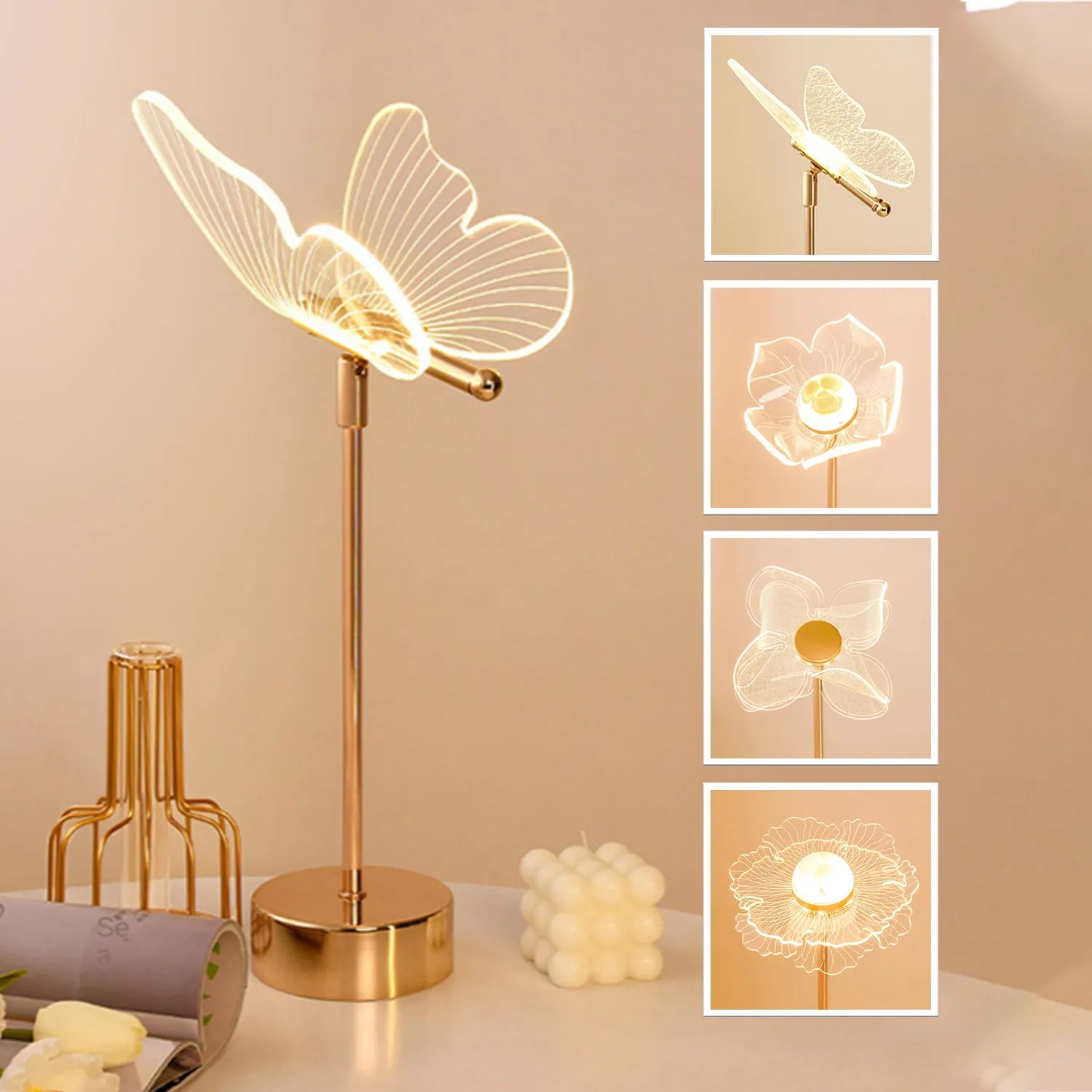 Acrylic Butterfly LED Table Lamp