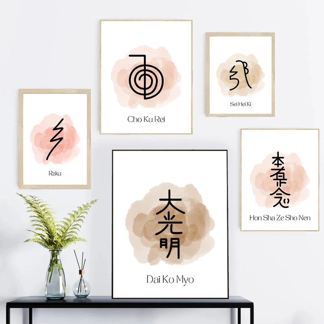 Reiki Symbols Canvas Art