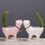 Ceramic Cat Tail Cactus Flowerpot