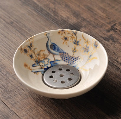 Oriental-Inspired Soap Dish with Drainage Feature - Ikorii