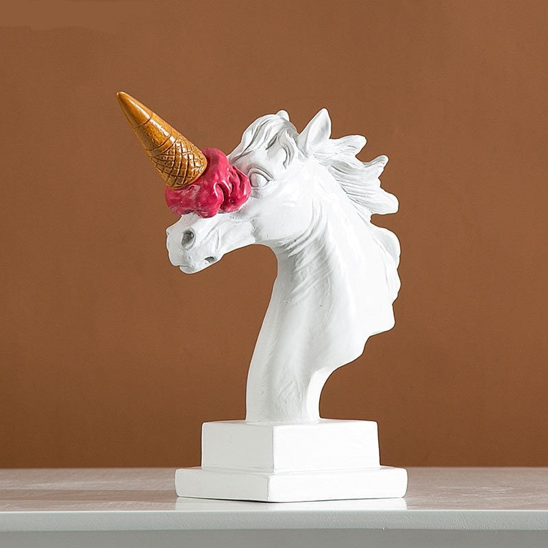 Ice Cream Horn Unicorn Sculpture