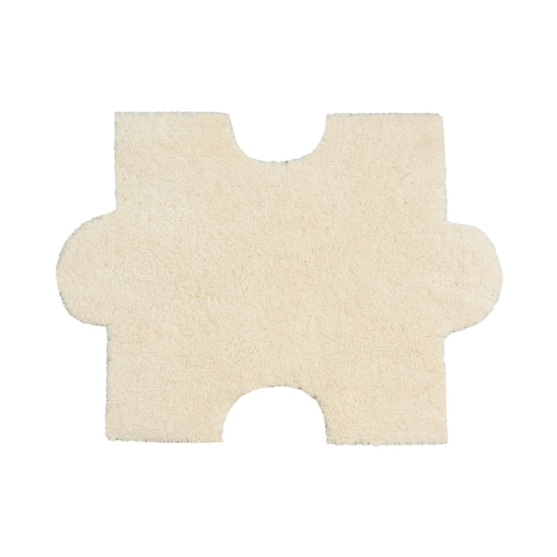 Soft Fluffy Tufting Puzzle Bedside Rug