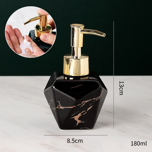 Elegant Solid Marble Soap Dispenser