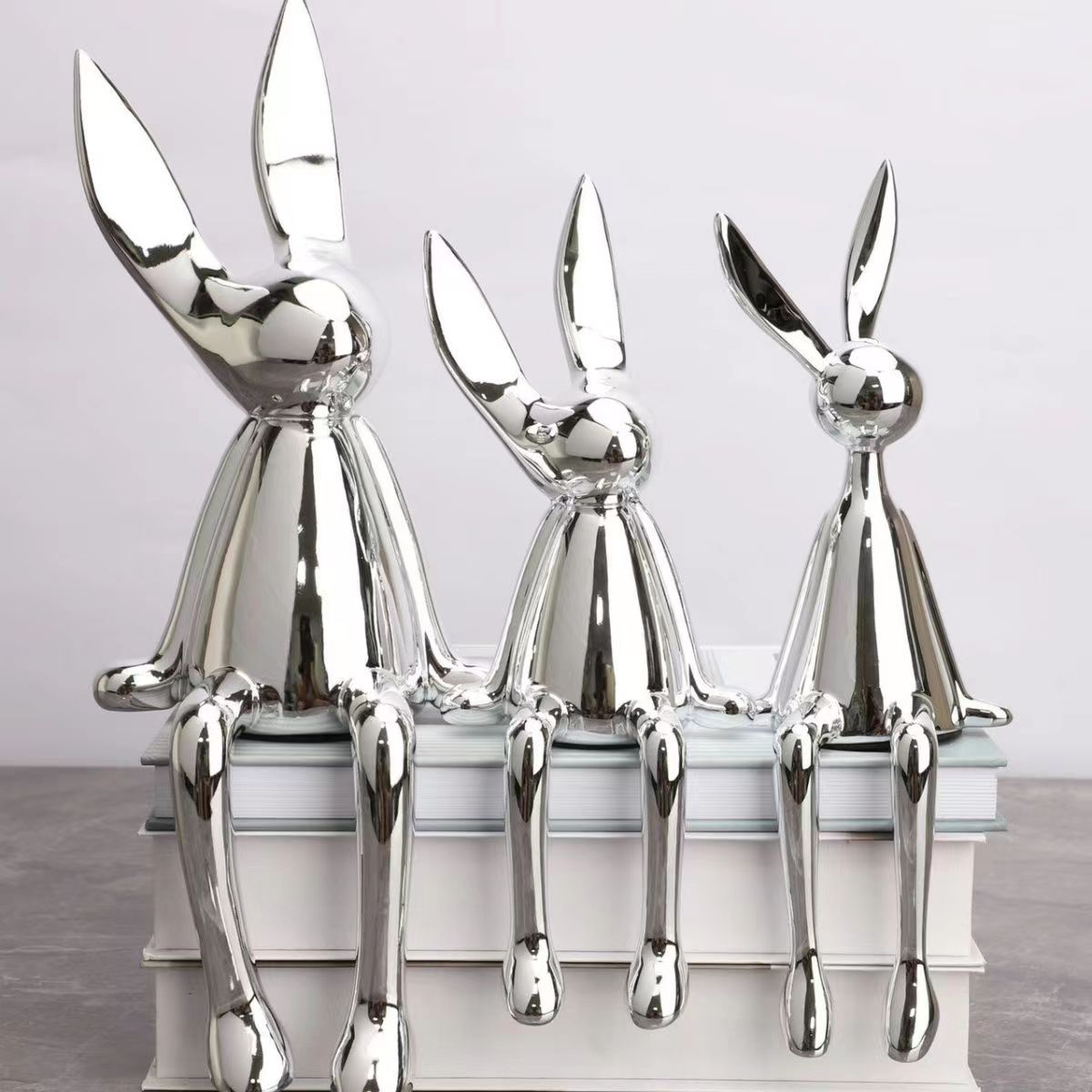 Adorable Bunny Figurine Home Decor