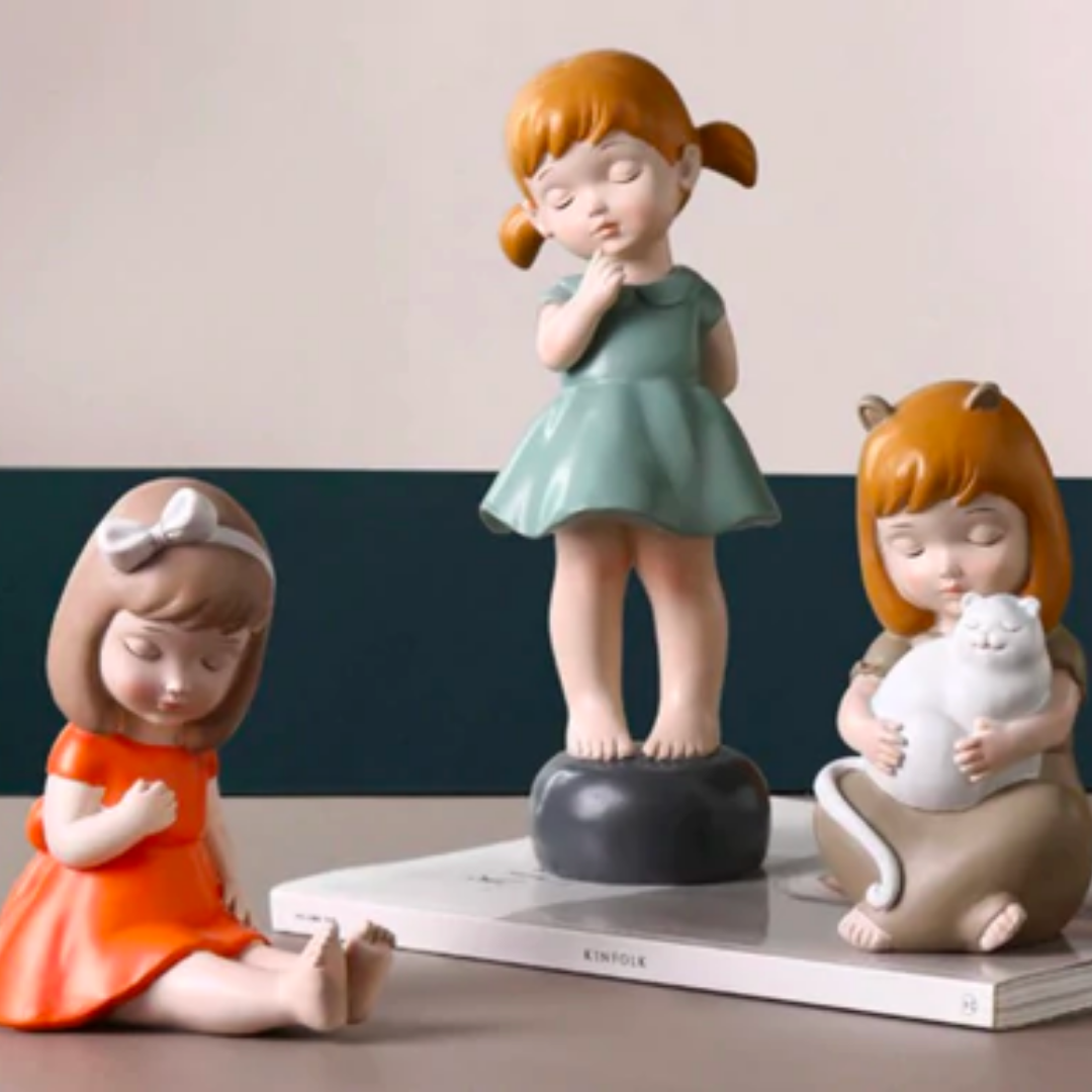 Little Girl Decorative Figurines