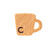 Coffee Cup Shape Wool Felt Coaster