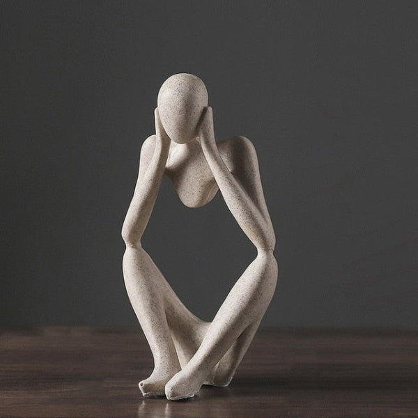 Modern Abstract Thinker Figurine