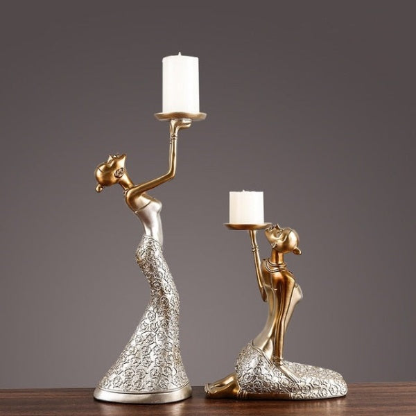 Modern Figurine Candle Holders