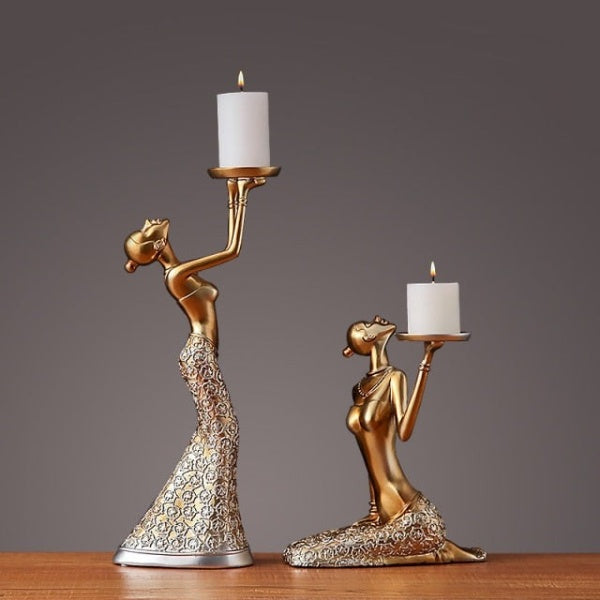 Modern Figurine Candle Holders