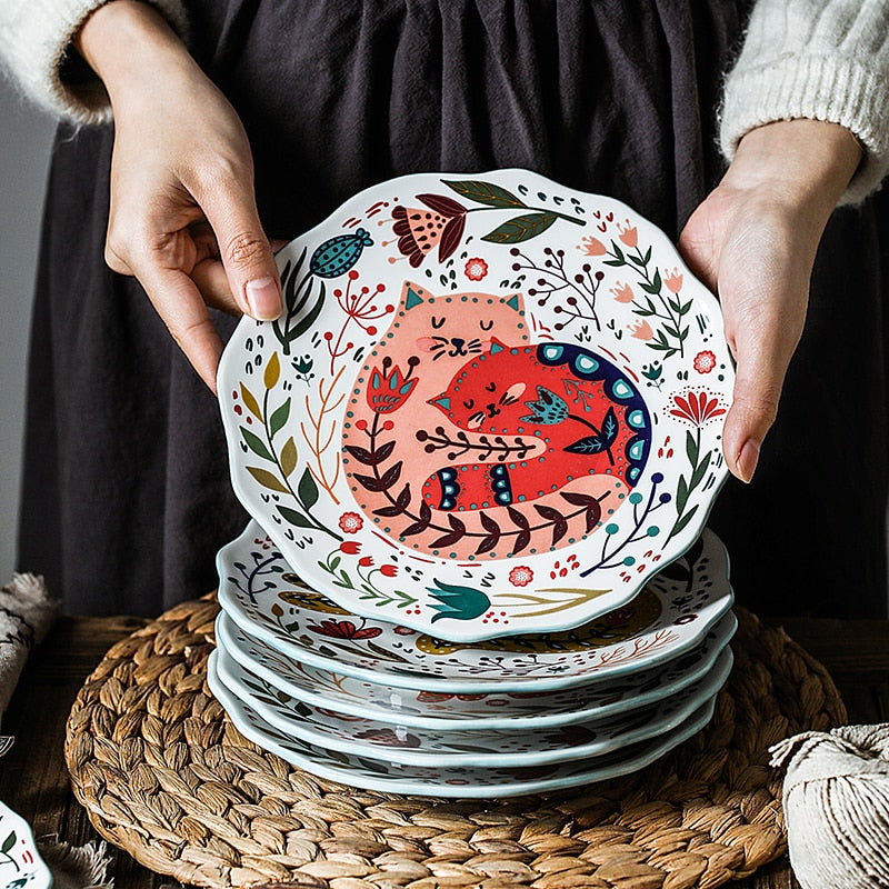 Decorative Cat Plates