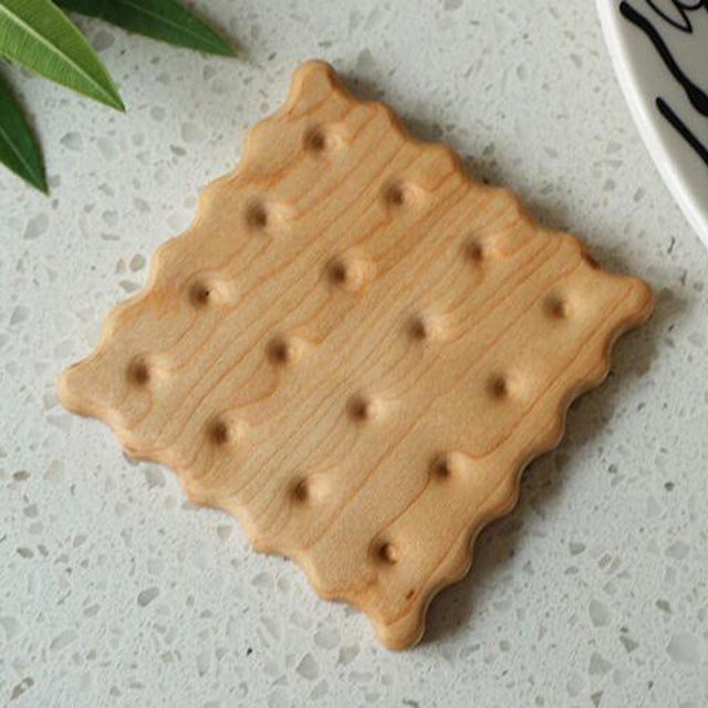 Wooden Biscuit Coaster