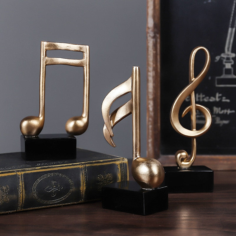 Gold Musical Notes Home Decor