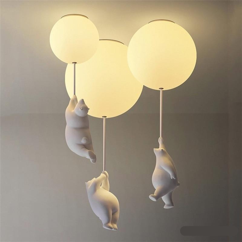 Nordic Bear Ceiling Light