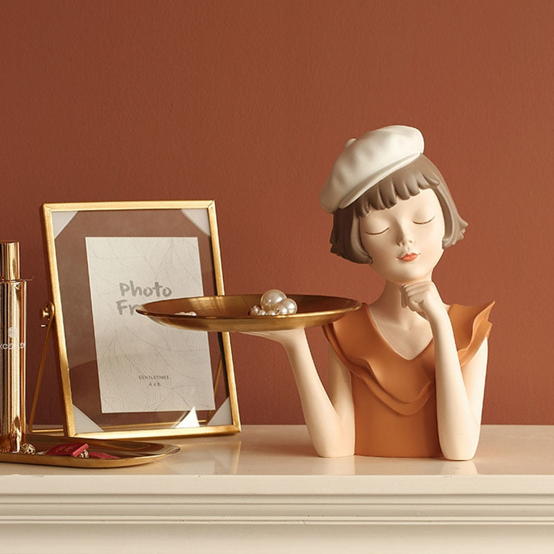 Stylish Lady Decorative Figurine