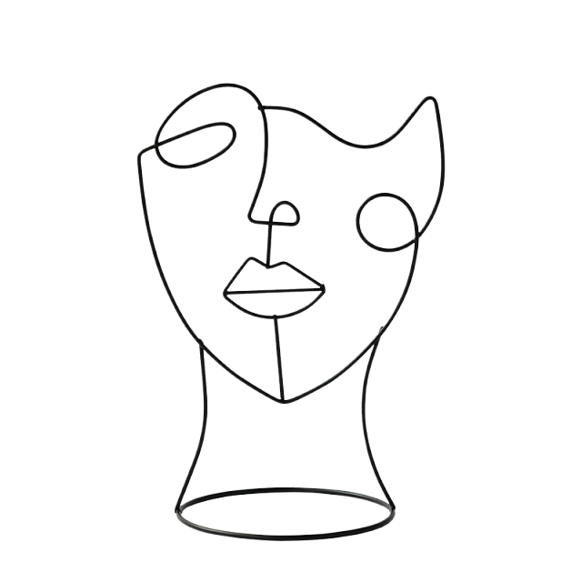 Abstract Face Decorative Sculpture - Ikorii