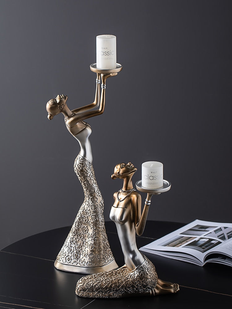 Modern Figurine Candle Holders