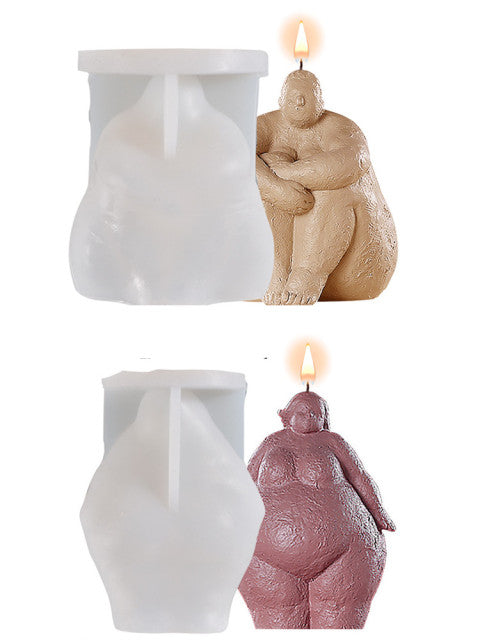 3D Body Shape Silicone Candle Mold - Ikorii